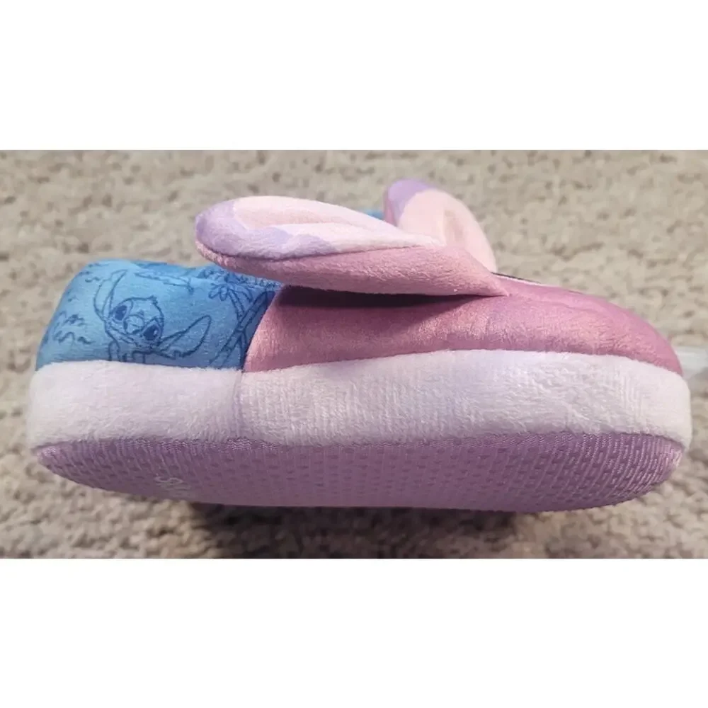 NWT Disney Lilo Stitch Toddler Slippers Stitch Angel Pink Blue 5/6